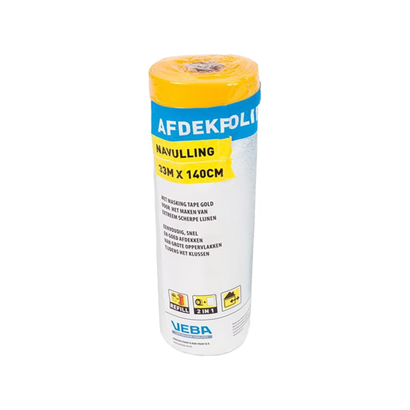 Veba afdekfolie met tape navul | Stiho.nl Veba afdekfolie met tape navul