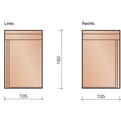 Terca einddorpel opst. rand 160 rechts product photo
