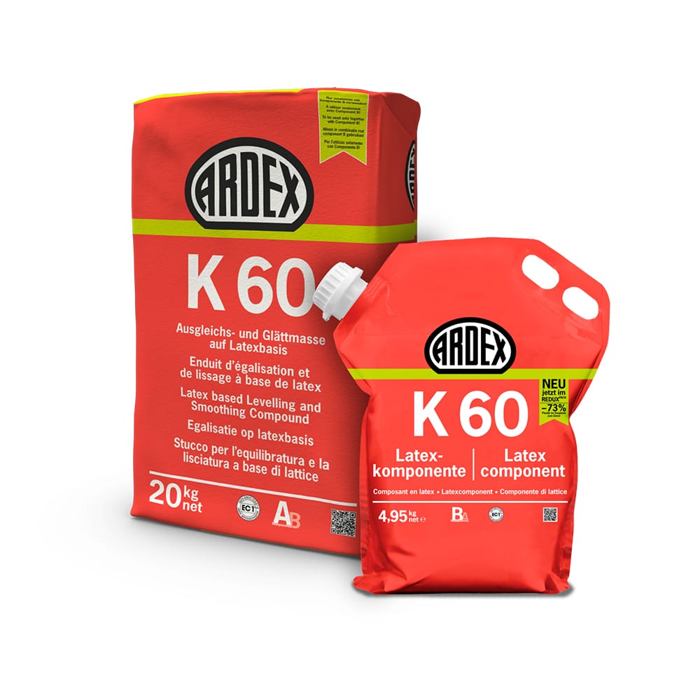 Ardex K60 egalisatie op latexbasis | Stiho.nl Ardex K60 egalisatie op latexbasis