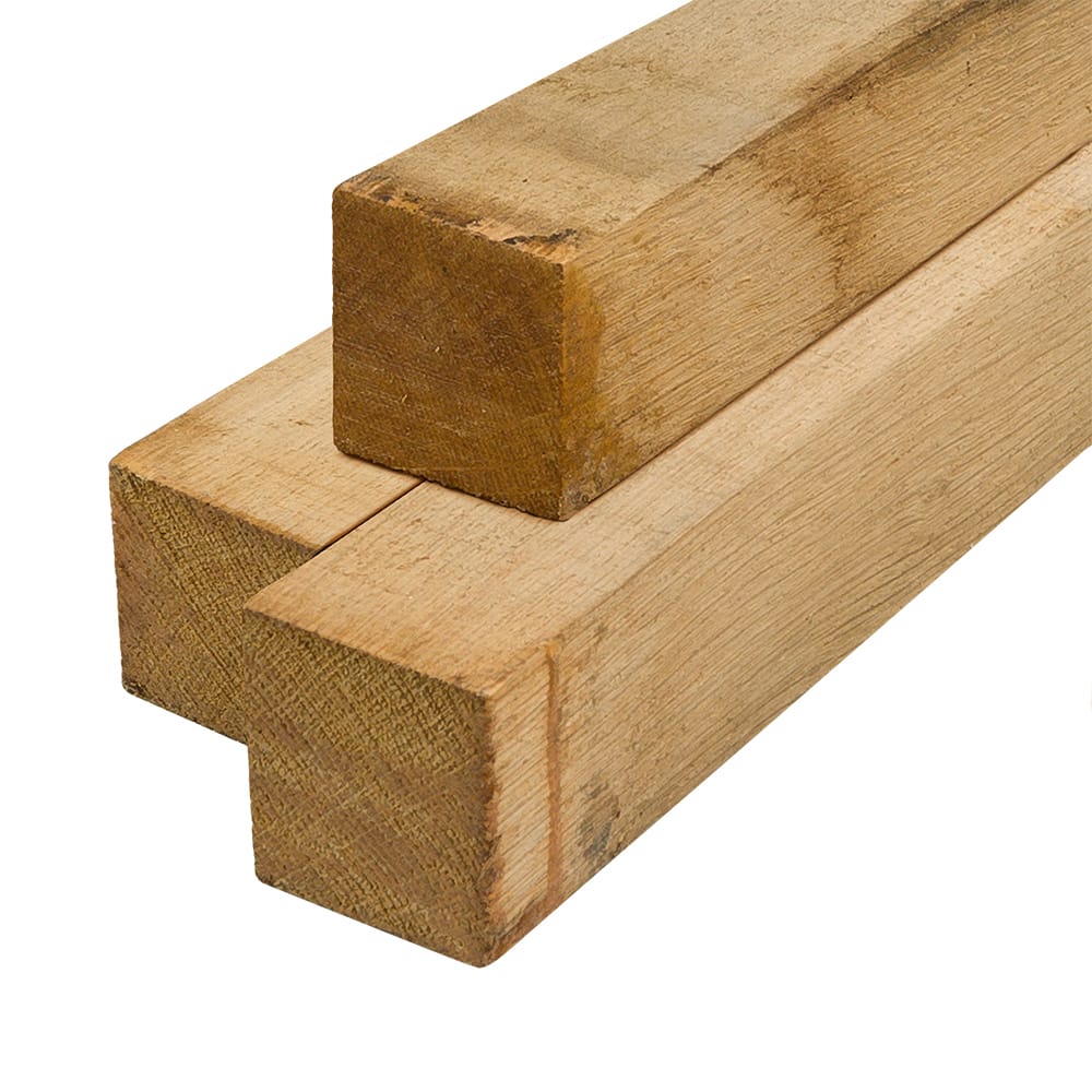 Eiken fijnbezaagd 120x120mm FSC | Stiho.nl Eiken fijnbezaagd 120x120mm FSC