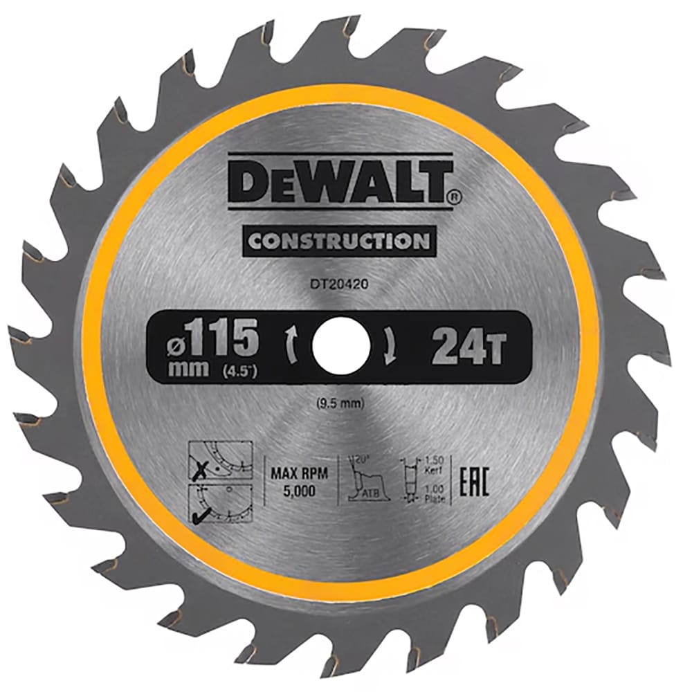 DeWalt cirkelzaagblad construction