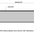 Multiplex werkblad 1z Duropal S61008 TC product photo