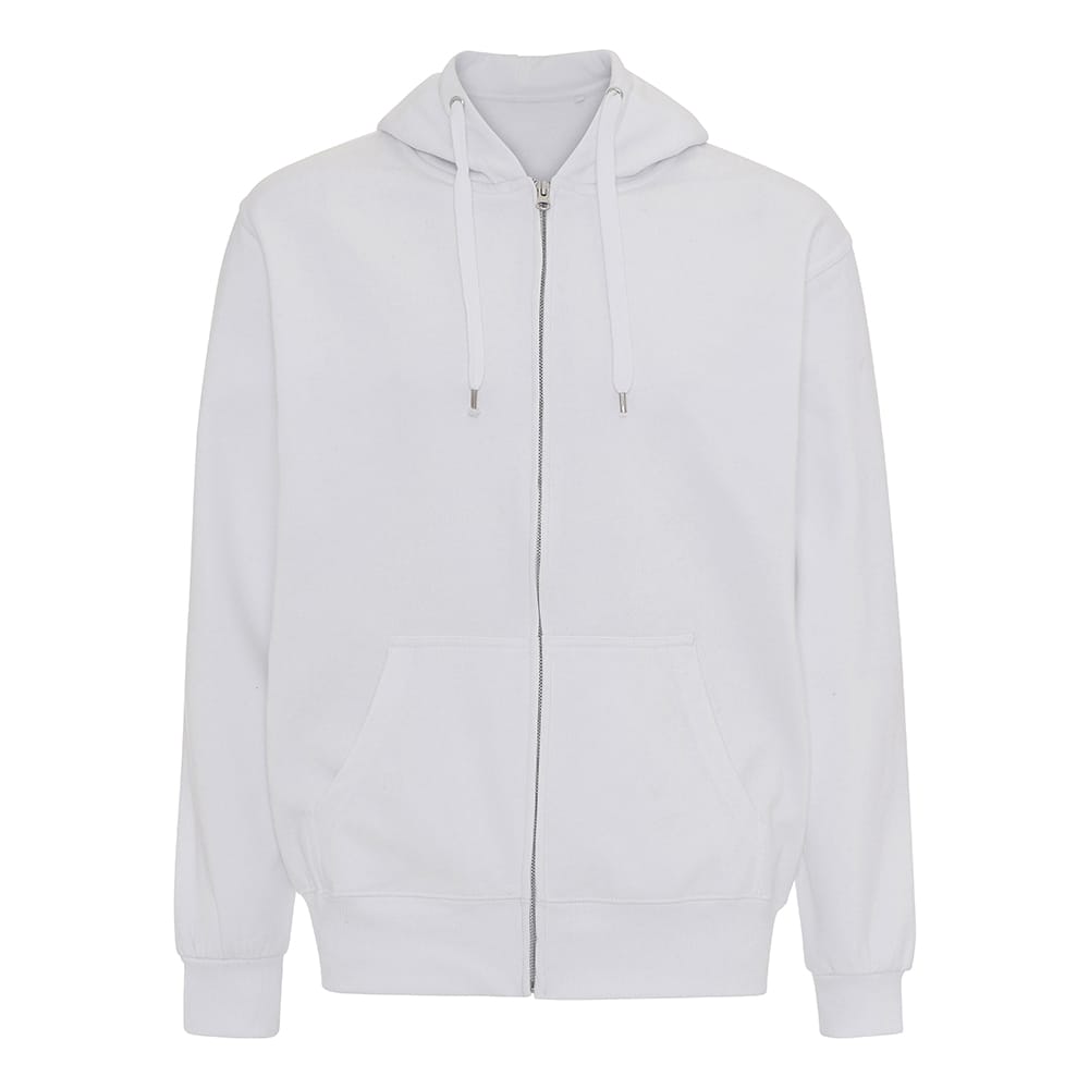 Hoodie zip sweat wit