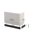 Keller keukenplint 240x13cm zwart product photo