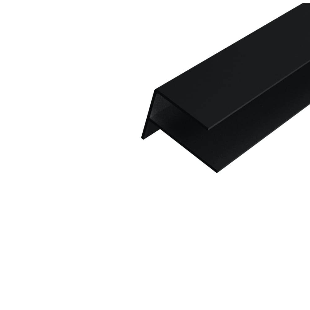 Aluminium F-profiel WEO35-60 ebony