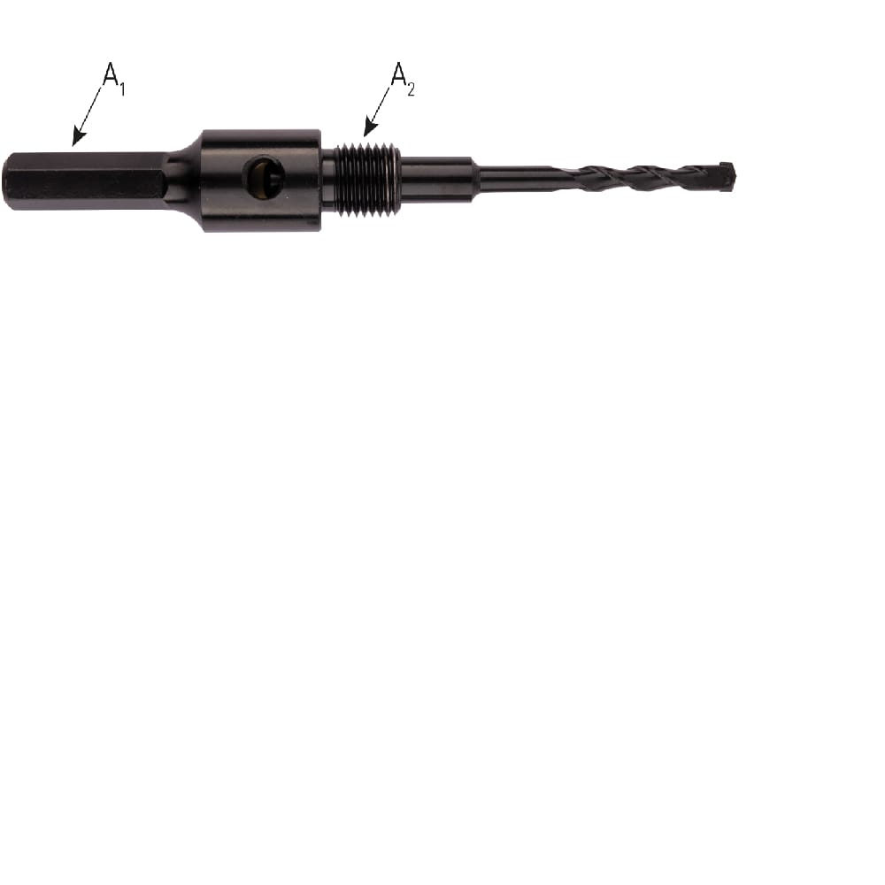 Rotec adapter met centreerboor | Stiho.nl Rotec adapter met centreerboor
