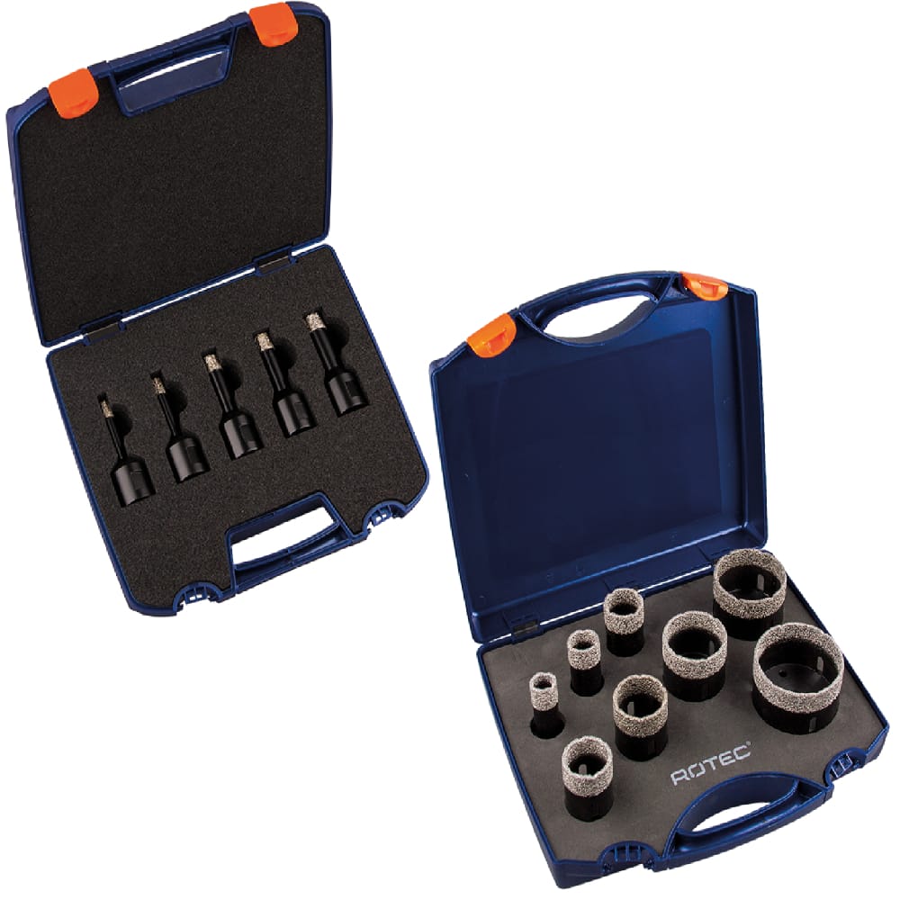 Rotec diamantboorkroonset M14 | Stiho.nl Rotec diamantboorkroonset M14