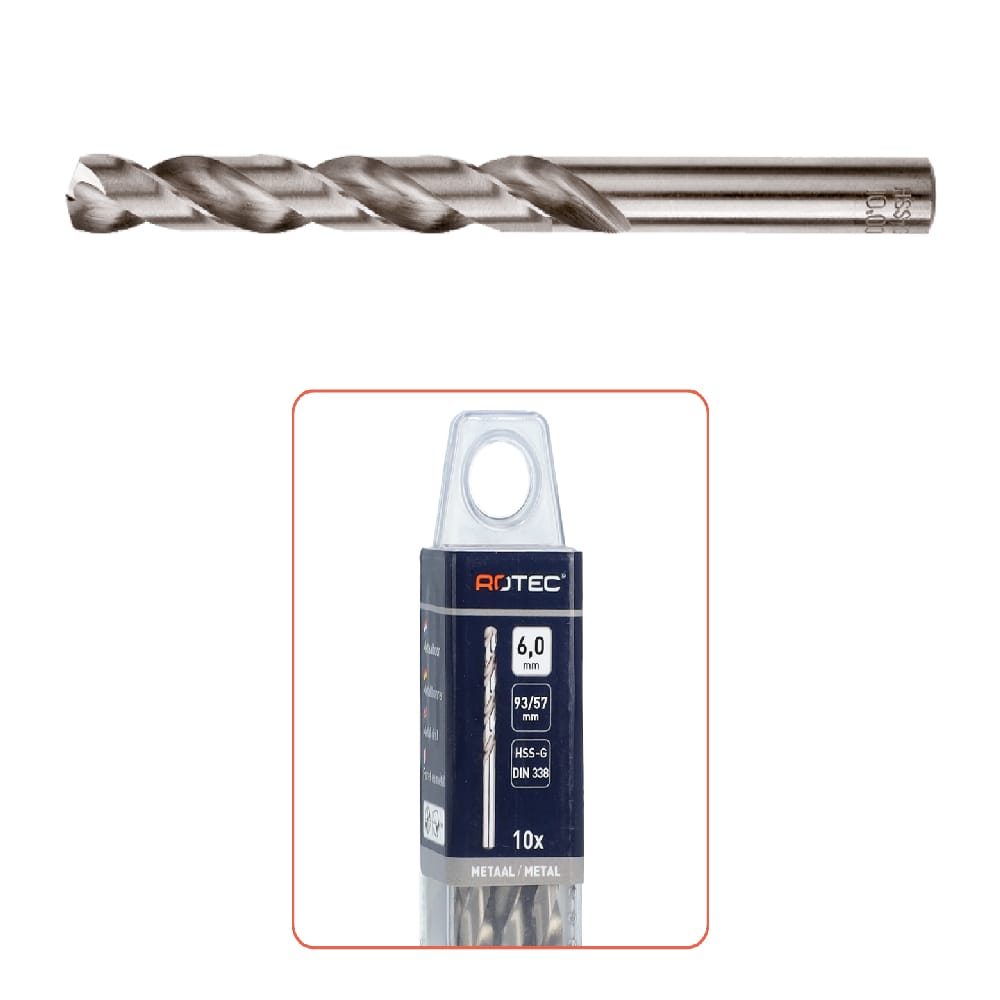 Rotec spiraalboor SILVER-LINE HSS-G | Stiho.nl Rotec spiraalboor SILVER-LINE HSS-G