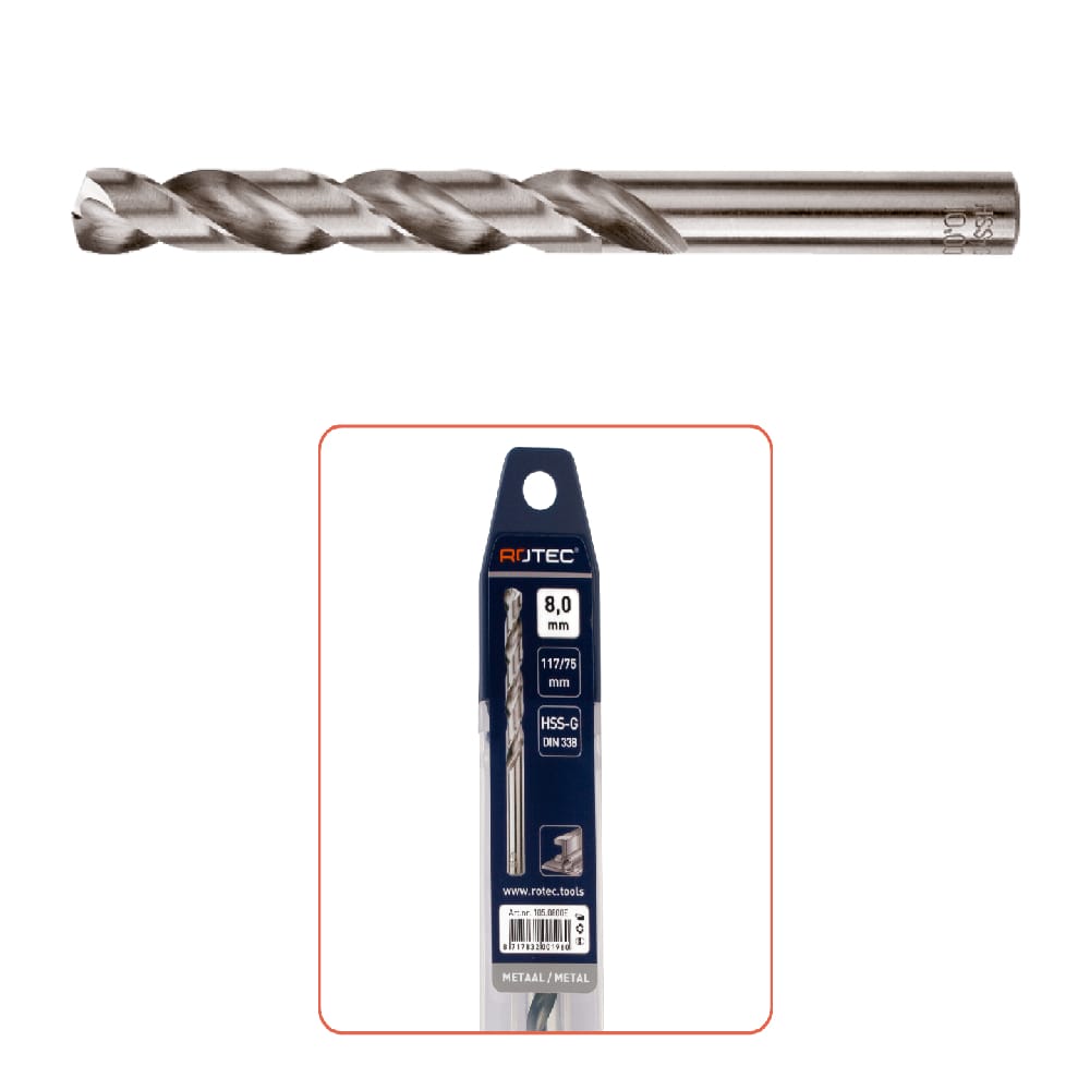 Rotec spiraalboor SILVER-LINE HSS-G | Stiho.nl Rotec spiraalboor SILVER-LINE HSS-G