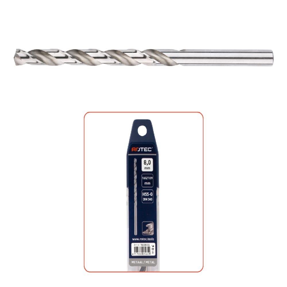 Rotec spiraalboor SILVER-LINE HSS-G | Stiho.nl Rotec spiraalboor SILVER-LINE HSS-G