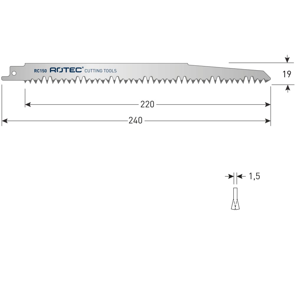 Rotec reciprozaagblad | Stiho.nl Rotec reciprozaagblad