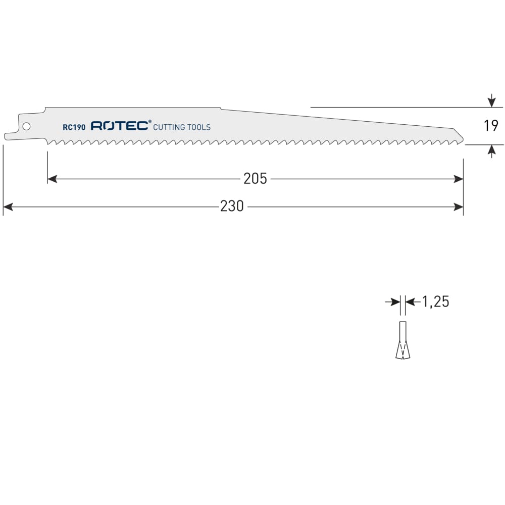 Rotec reciprozaagblad