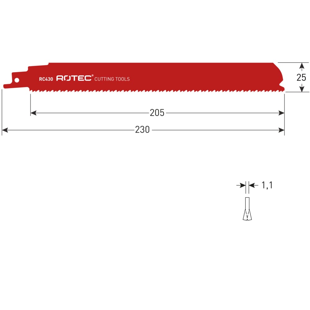 Rotec reciprozaagblad