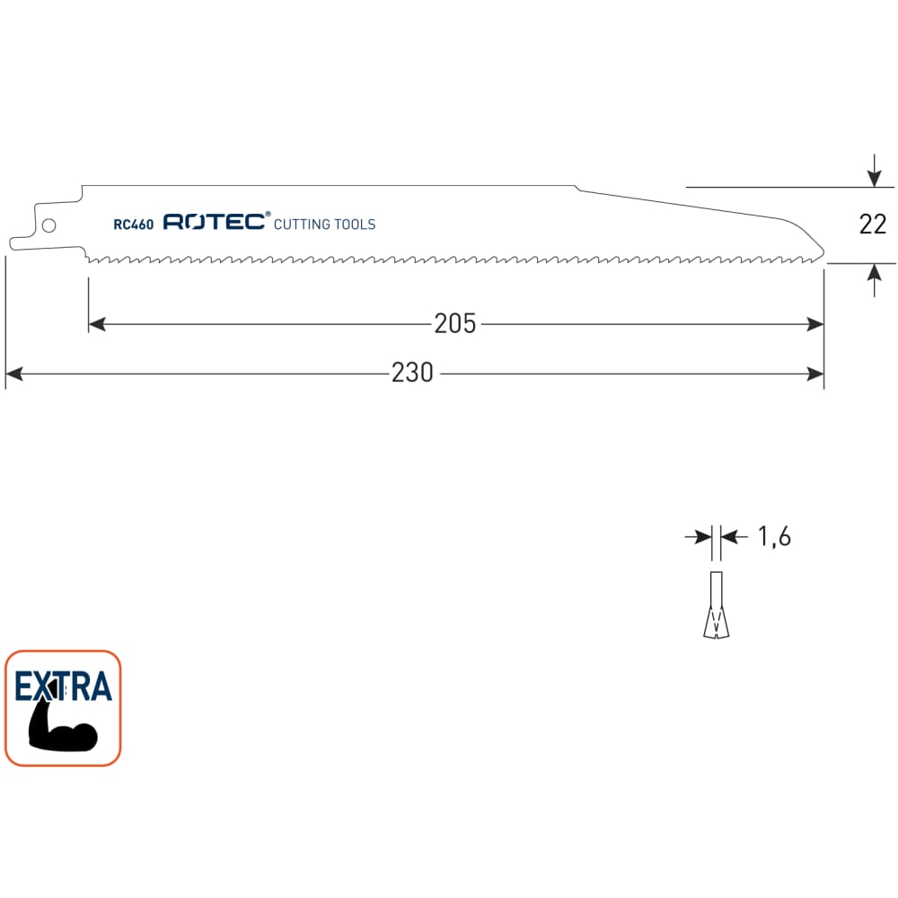 Rotec reciprozaagblad
