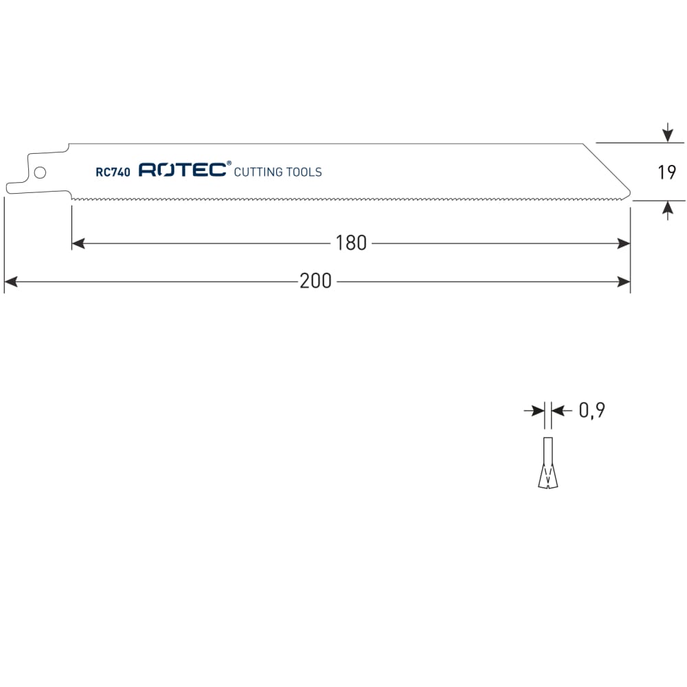 Rotec reciprozaagblad