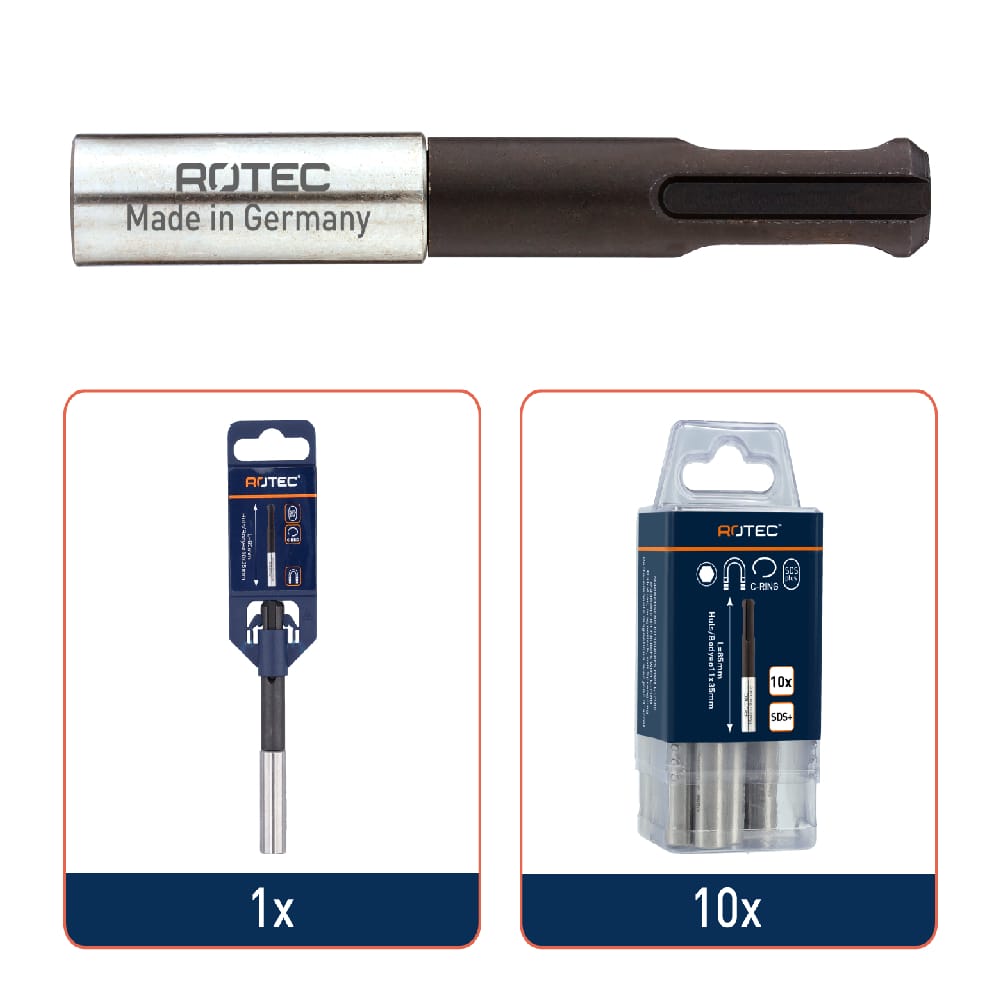 Rotec bithouder SDS-Plus magnetisch