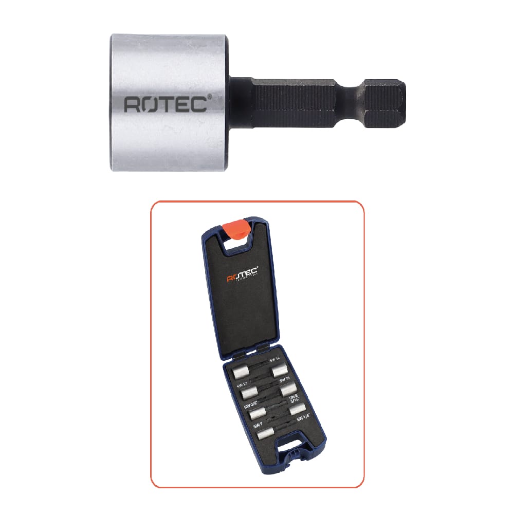 Rotec dopsleutelset magnetisch | Stiho.nl Rotec dopsleutelset magnetisch