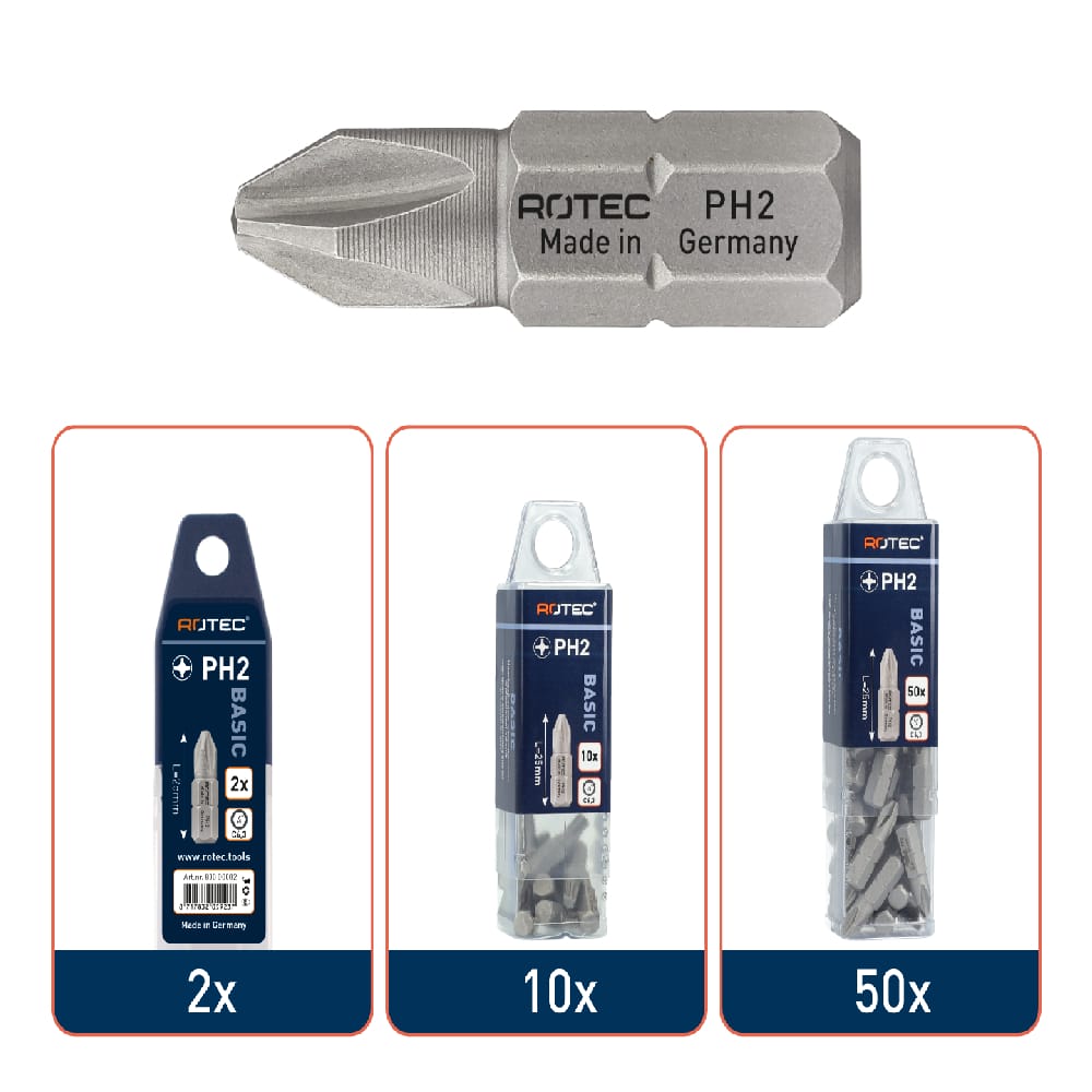 Rotec schroefbit BASIC
