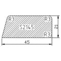 Vuren 1z schuin GW zwart Teknosafe 21x45 product photo