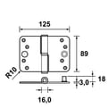 AXA kogelstiftpaumelle rond 89x125 SKG3 product photo